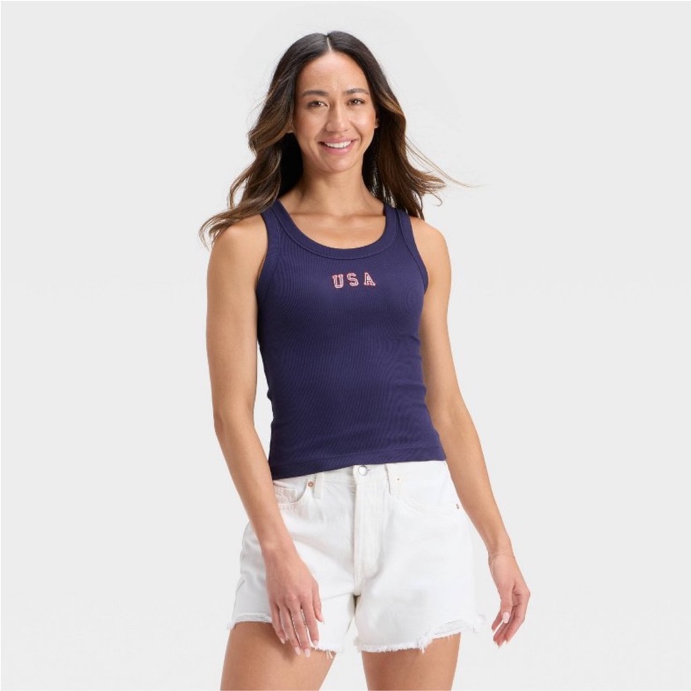 Universal Thread Navy USA Tank Top